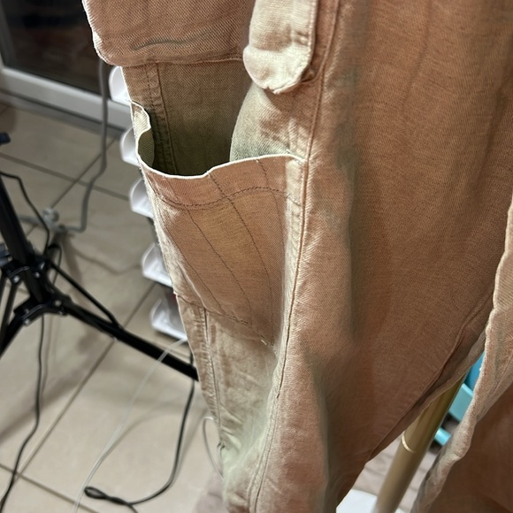 NWT C & C California Parachute Pull On Cargo Joggers Green Women Large - Picture 6 of 9